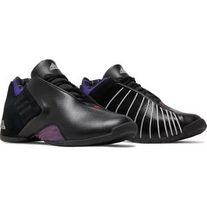 adidas T-Mac 3 Restomod 'Raptors Basketball shoes SIZE 11.5 NWOT BLACK PURPLE